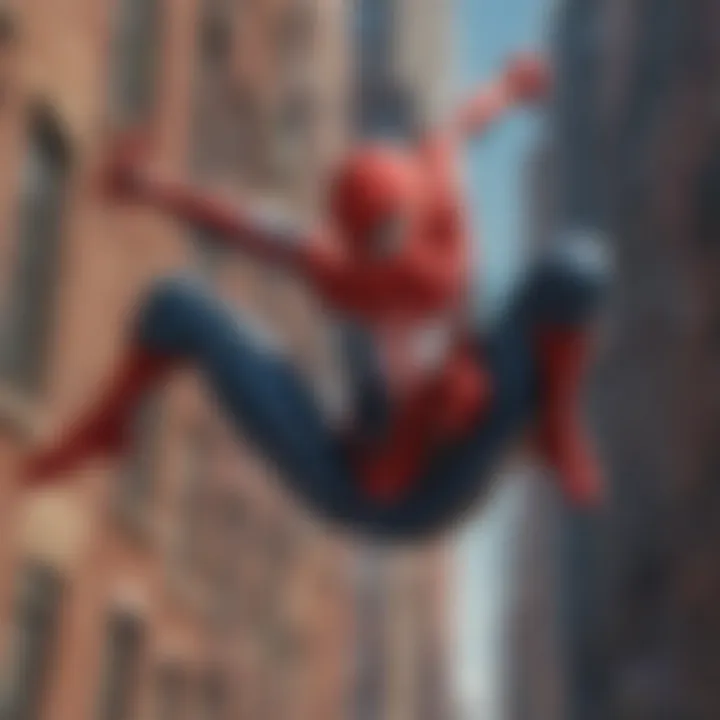 Dynamic Spider-Man in action