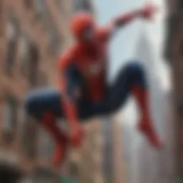 Spider-Man in action