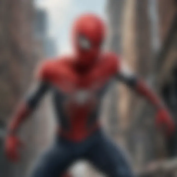 Spider-Man in a dynamic action pose