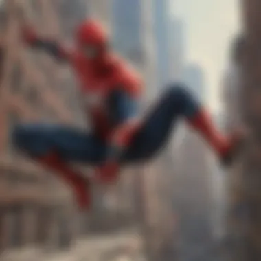 Spider-Man in Action Scene