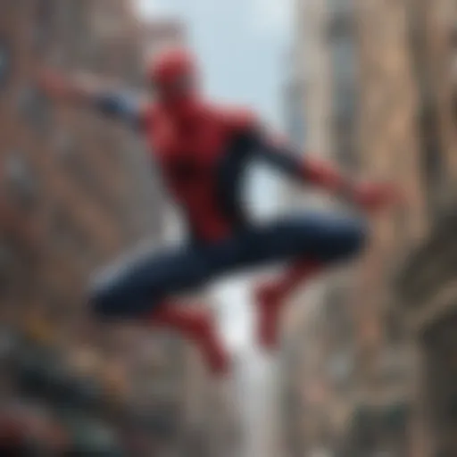 Spider-Man in action