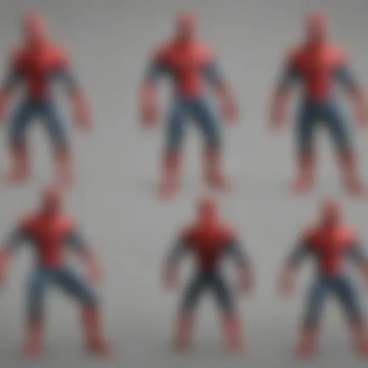 Collage of various Spider-Man adaptations over the years