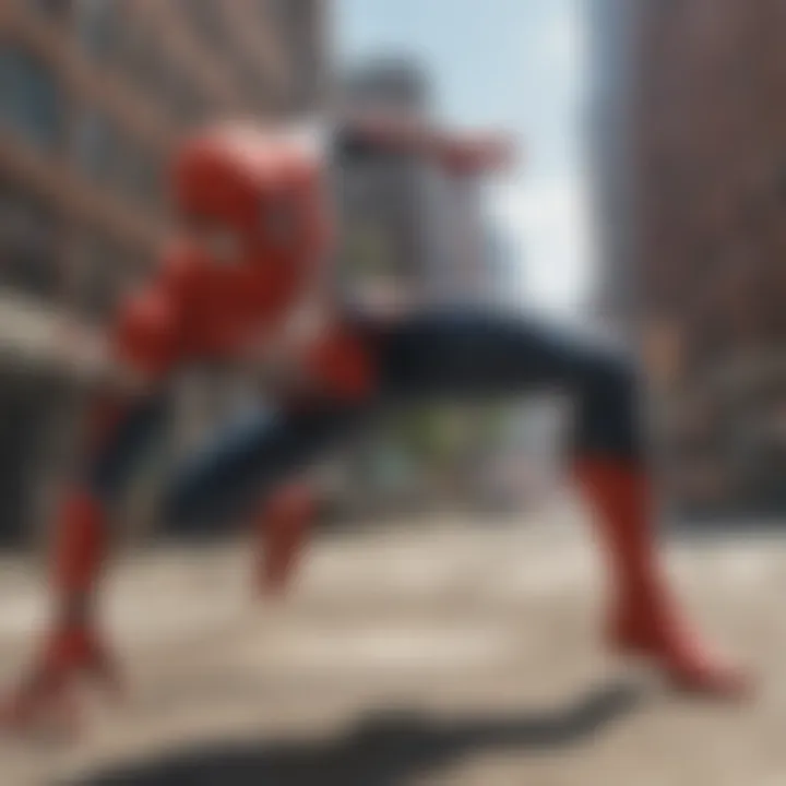 Gameplay mechanics of Spider-Man games highlighted in action