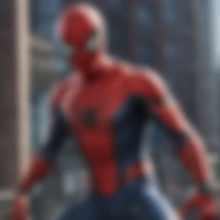 Spider-Man in his classic red and blue suit