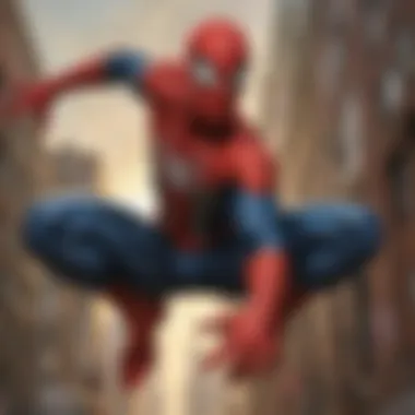 Cultural Significance of Spider-Man in Art A vibrant Spider-Man artwork emphasizing the character's cultural significance