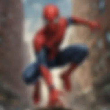 Classic DVD Cover Art of Spider-Man Cover art of the classic Spider-Man DVD release showcasing the iconic superhero
