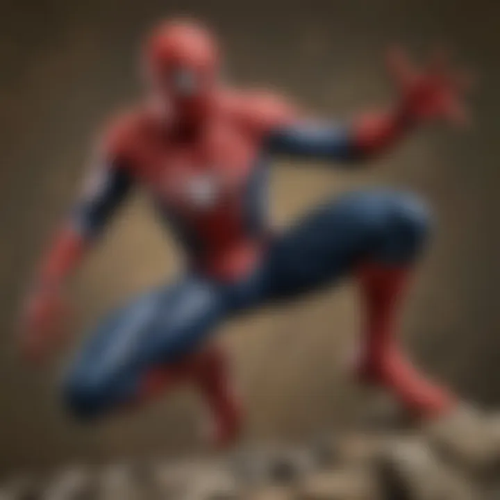 Spider-Man in Dynamic Action Pose