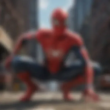 Spider-Man themed dynamic background for PSN