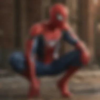 Spider-Man in a dramatic emotional scene