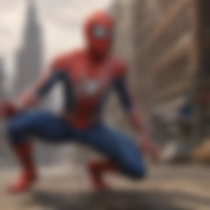 Spider-Man exploring a new dimension with mind-bending visuals