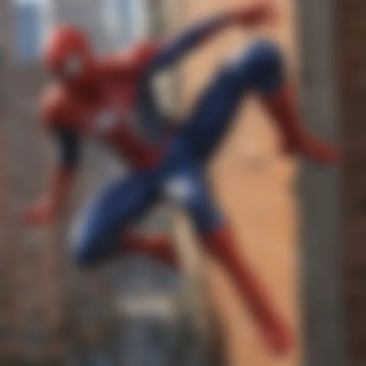 Spider-Man exploring the open-world environment