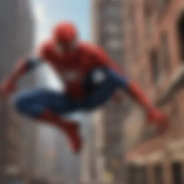 Fan art showcasing Spider-Man in a dynamic pose