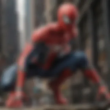 Fan wearing a Spider-Man costume at a comic convention