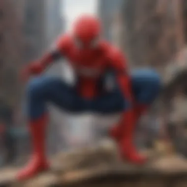 Spider-Man surrounded by his loyal fans