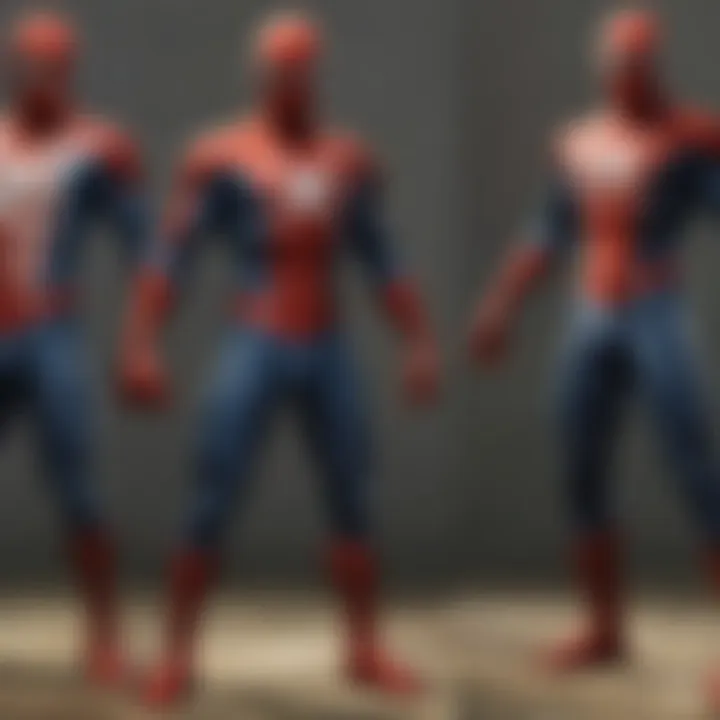 Comparative graphics of Spider-Man games over the years