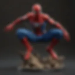 A collector's edition Spider-Man figurine showcasing intricate details