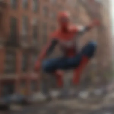 Thrilling Adventures in Spider-Man's World Spider-Man in a high-stakes mission to save the city from chaos