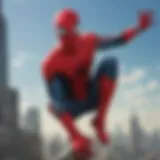 Detailed view of the Spider-Man Homecoming Steelbook cover design