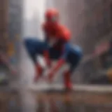 A vibrant depiction of the multiverse concept in Spider-Man: Into the Spider-Verse