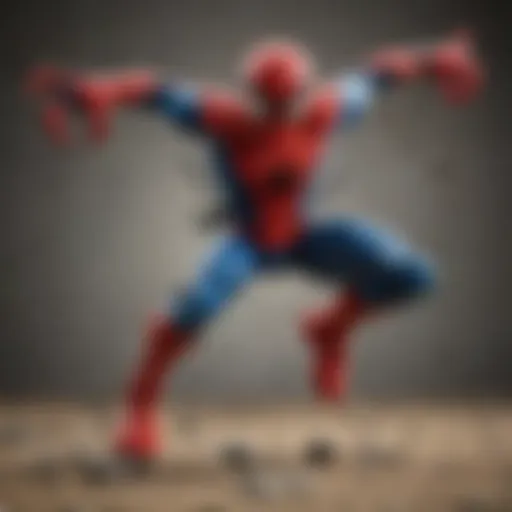 Spider-Man Lego swinging into action