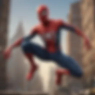 Spider-Man in the Marvel Universe An illustration depicting Spider-Man alongside other Marvel characters