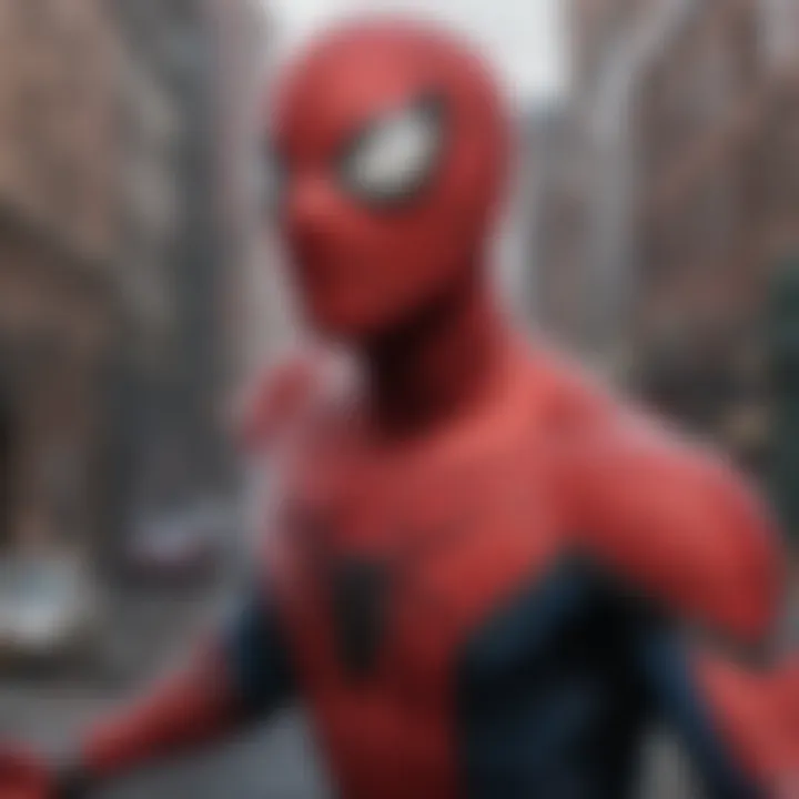 Spider-Man mask with question mark on Disney Plus screen