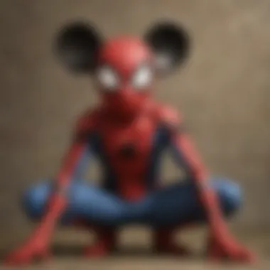 Spider-Man Mickey Ears Close-Up