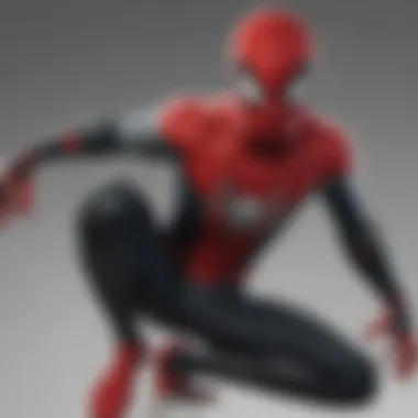 An artistic depiction showcasing the evolution of the Spider-Man Miles Morales costume in various media