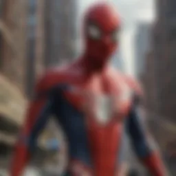 Exciting poster of the new Spider-Man movie featuring iconic webs