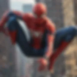 A visual exploration of Spider-Man's iconic web-slinging action.