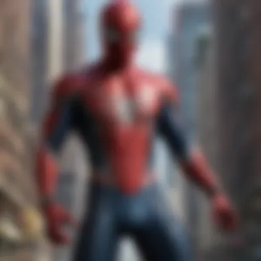 New Suit Concept for Spider-Man Concept art showcasing the new Spider-Man suit design