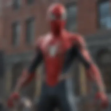 Symbolic representation of Spider-Man's journey