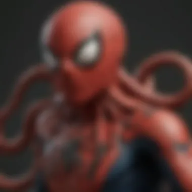 Spider-Man Reversible Octopus - Close-up of unique features