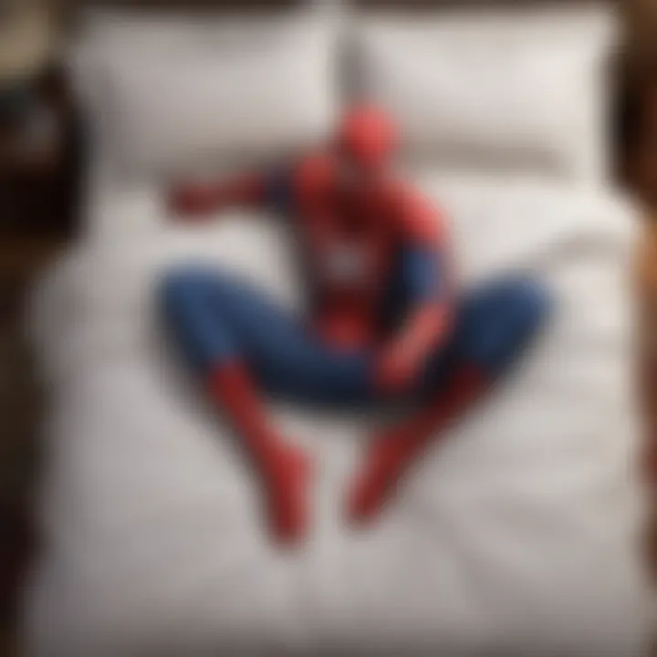 Spider-Man Bed Set crafted from premium silk material