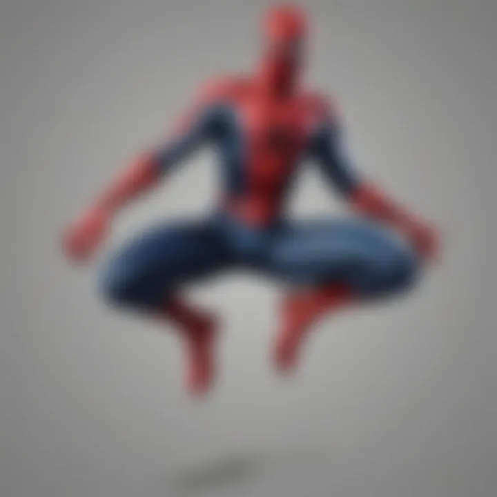 Illustration of Spider-Man's iconic suit