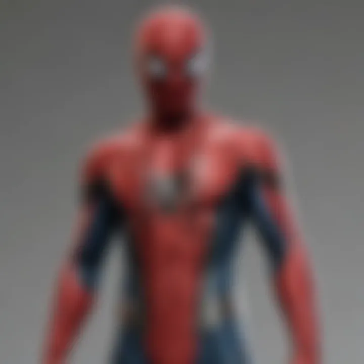 Materials used in Spider-Man costumes laid out for analysis