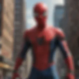 Peter Parker in Spider-Man suit