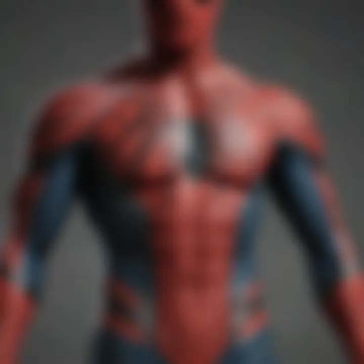 Spider-Man Suit Replica - Detailed Webbing Design