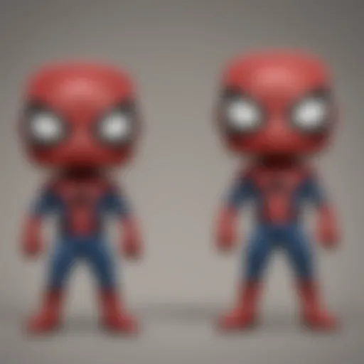 Spider-Man unmasked Funko Pop figurine showcasing intricate details