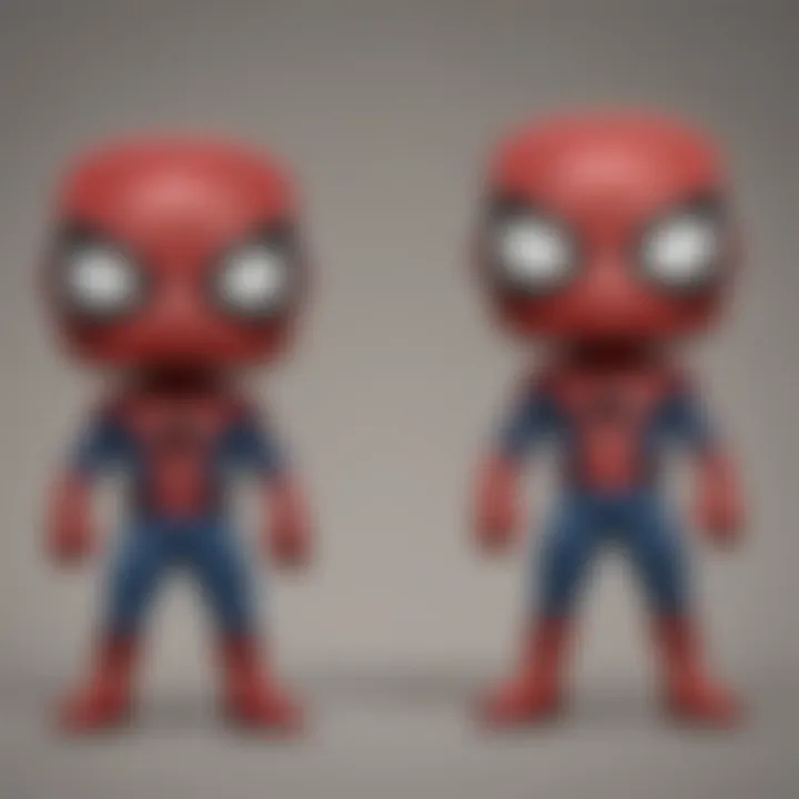 Spider-Man unmasked Funko Pop figurine showcasing intricate details