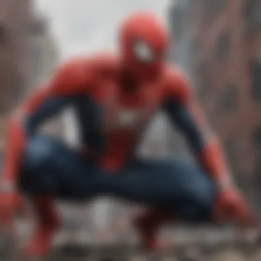 Striking visual of Spider-Man's internal struggle against Venom's influence