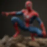 Intricately crafted Spiderman action figure