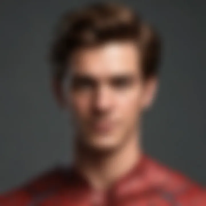 Andrew Garfield as Spider-Man in action scene