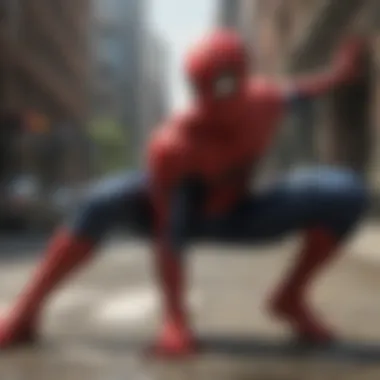 Dynamic Spider-Man action shot