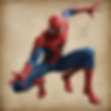 Spectacular Spiderman Art Print Gift Spiderman themed art print gift