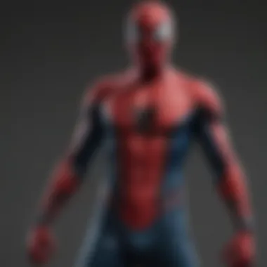 Spiderman in his classic red and blue suit