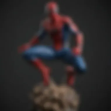 Elegant Spiderman collectible statue