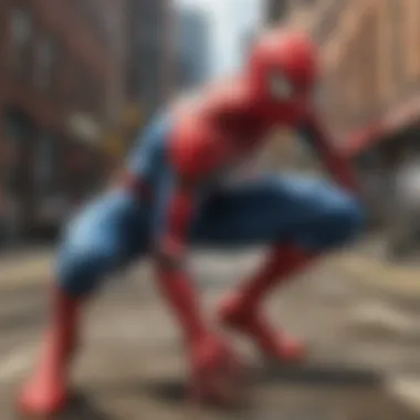 Adrenaline-Pumping Battles Spider-Man engaging in intense combat with foes