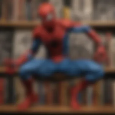 Spiderman Comic Book Collection Display