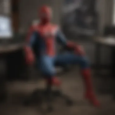 Spiderman Computer Chair Gaming Setup